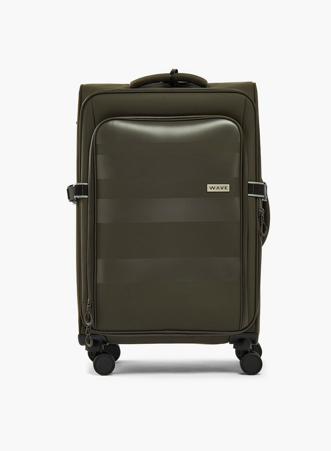 Wave Striped Softcase Trolley Bag With Retractable Handle - Image 3
